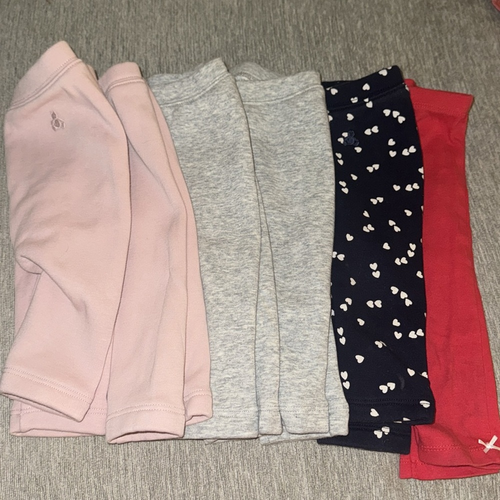 6 pair baby gap pants/sweat pants little girl